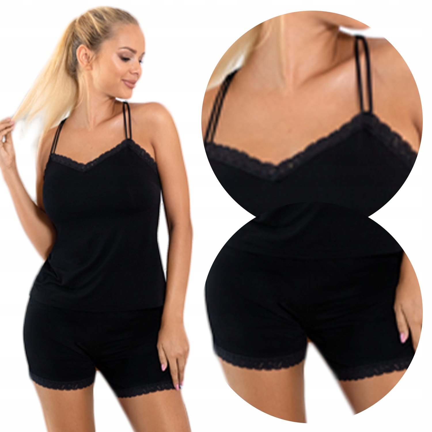 Unikát Grace černý komplet tričko M