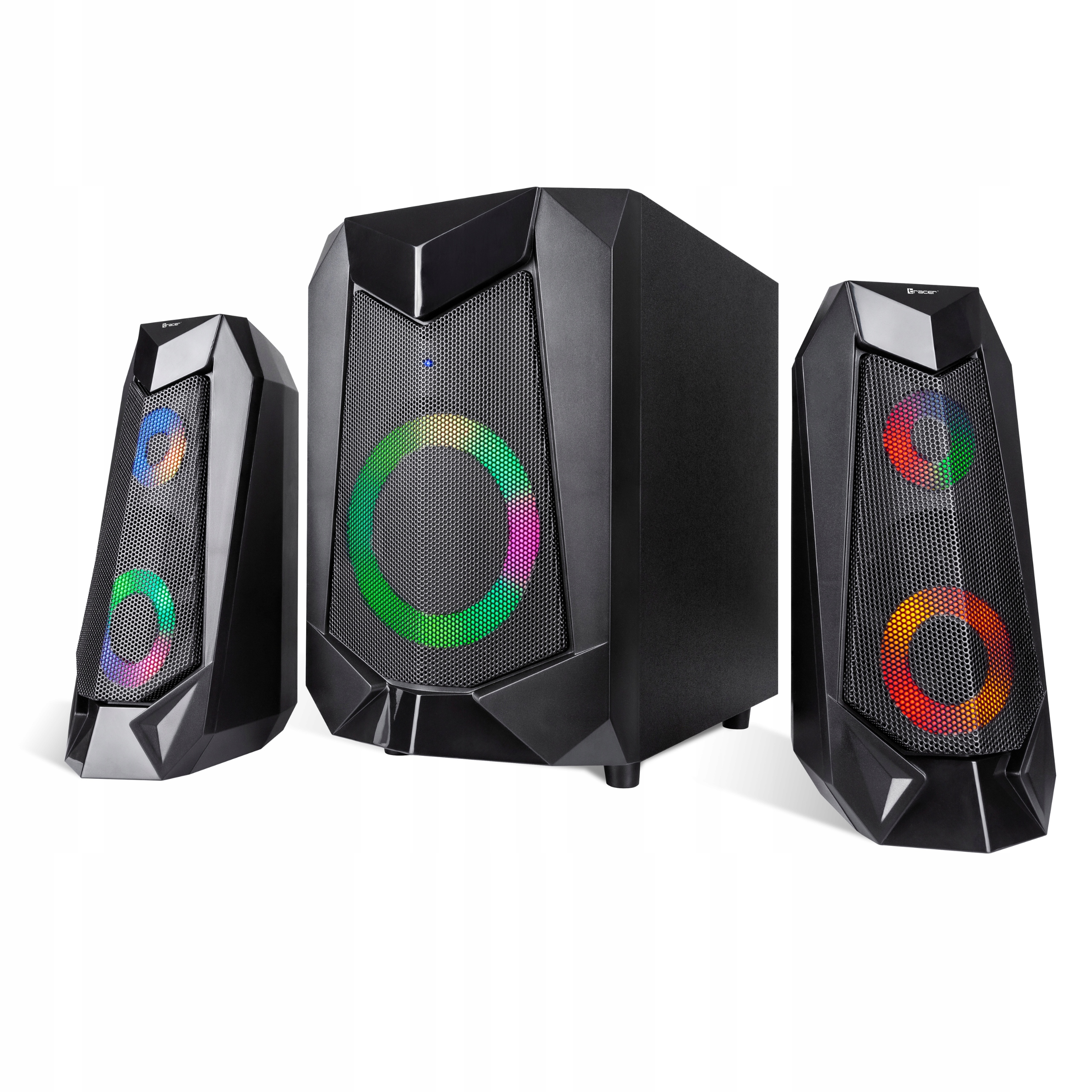 2.1 Bluetooth-колонки для комп'ютера Tracer Hi-Cube BT RGB Flow 20W LED для телевізора