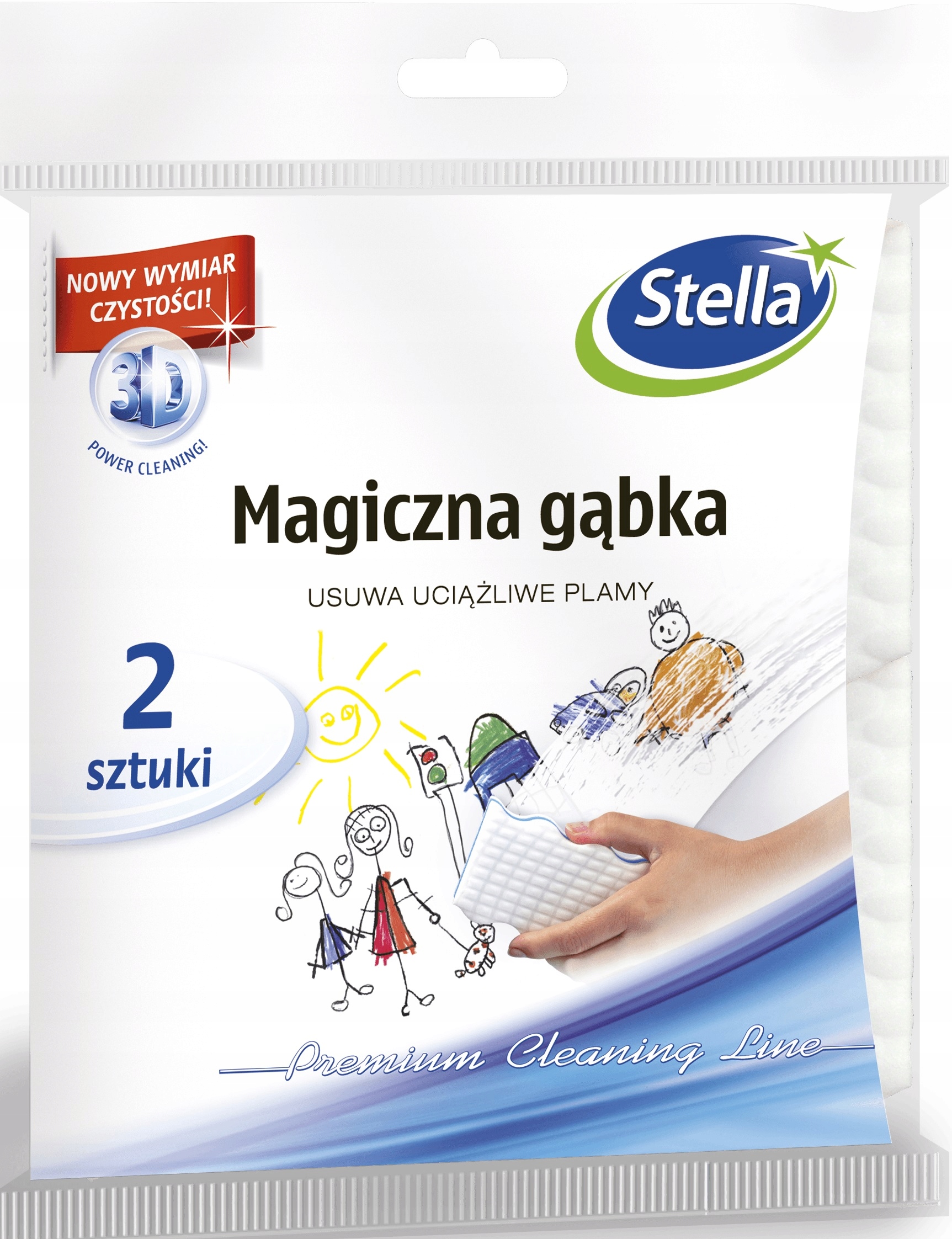 

Stella Magiczna Gąbka 3D Uciążliwe Plamy 2szt