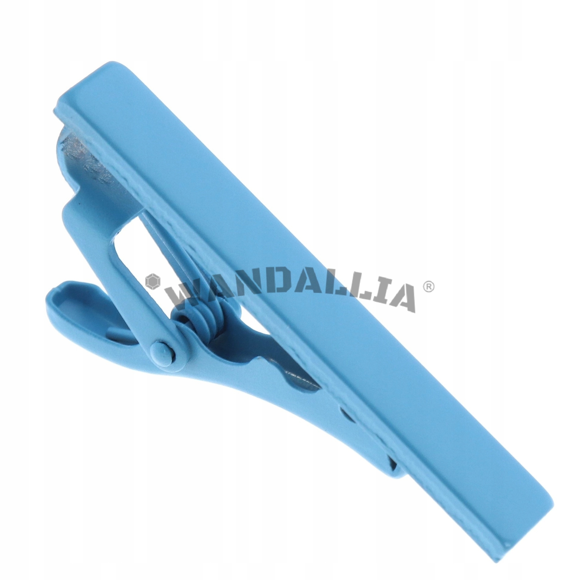 WANDALLIA Spinka do Krawata SP-KR-45 Jasna Niebieska Mała Krótka Klasyczna Marka Wandallia