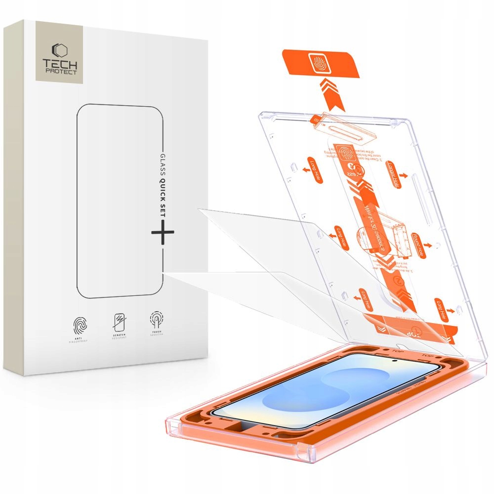 Szkło Hartowane Tech- Protect Quick Set+ 2- Pack Galaxy S24 S25 Clear