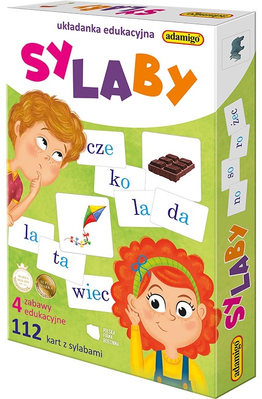 

Układanka Edukacyjna Sylaby Nauka Sylab Adamigo