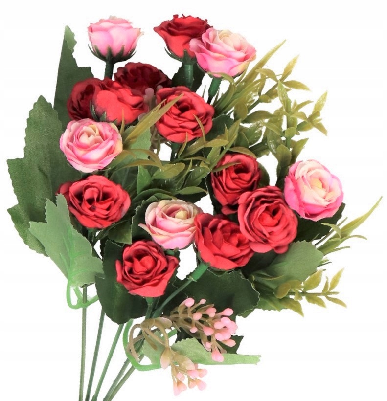 

Róża Róże Bukiet Róż Sztuczne Kwiaty Gałązki 32CM