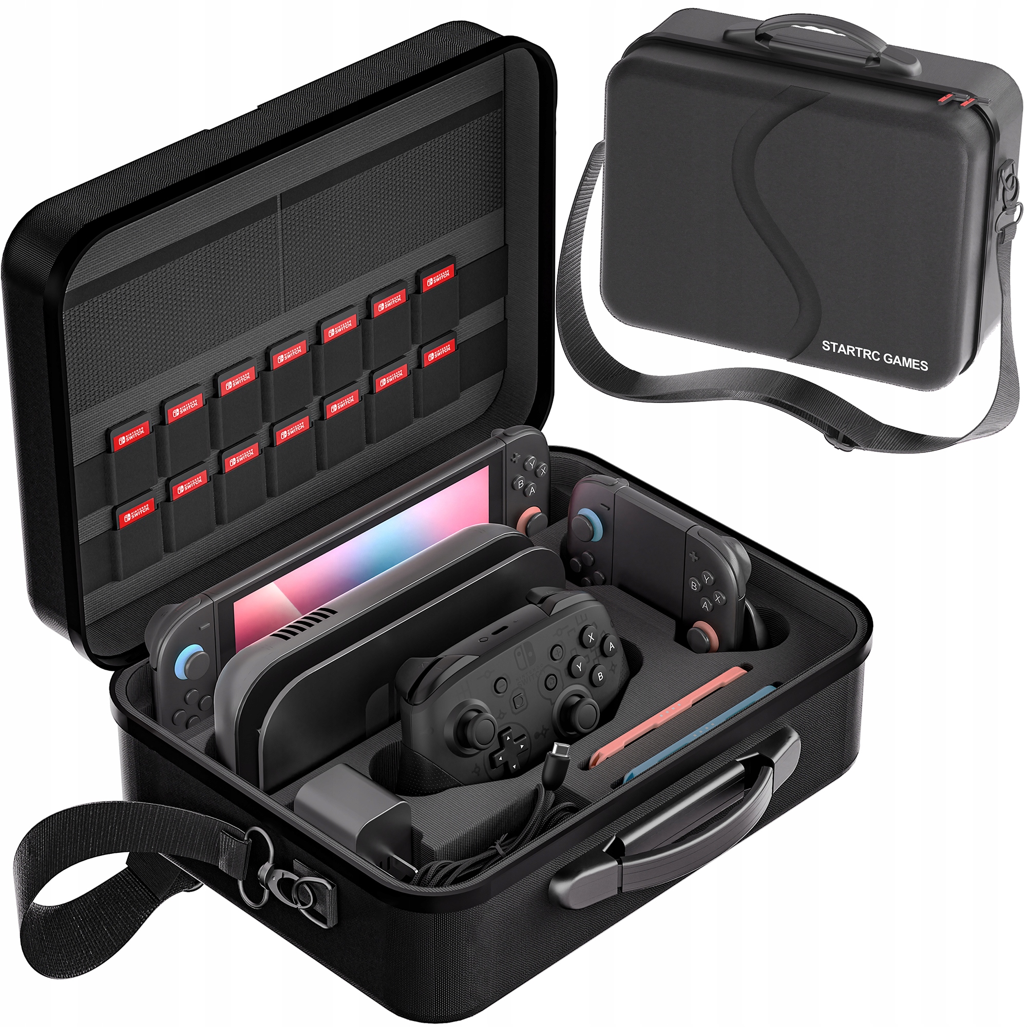 Etui twarde STARTRC do Nintendo Switch 2 z miejscem na 18 gier