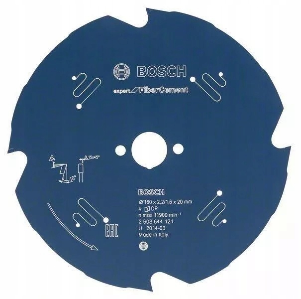 

Bosch Tarcza Widiowa 160 x 20 4z Expert do Cementu