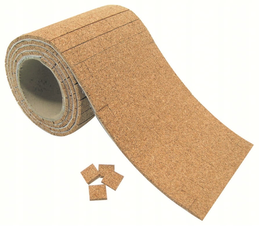 Korkové vložky na roli s adhezivní pěnou 5x50x50 mm 750 ks