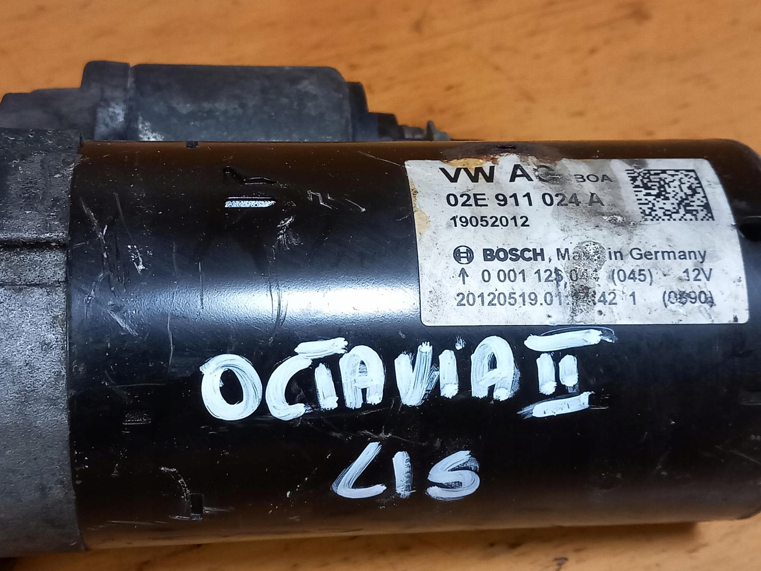 starter SKODA OCTAVIA II 2.0 TDI 140KM 02E911024A 04-13