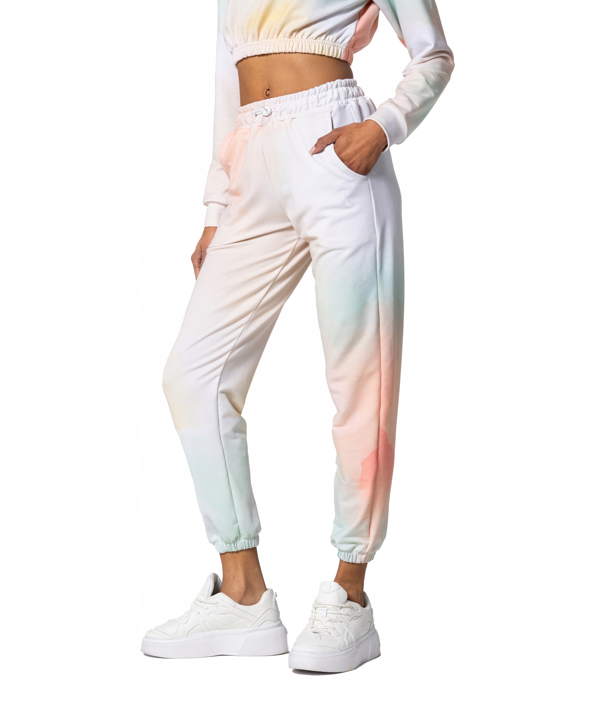 

Damskie spodnie dresowe joggery wygodne L