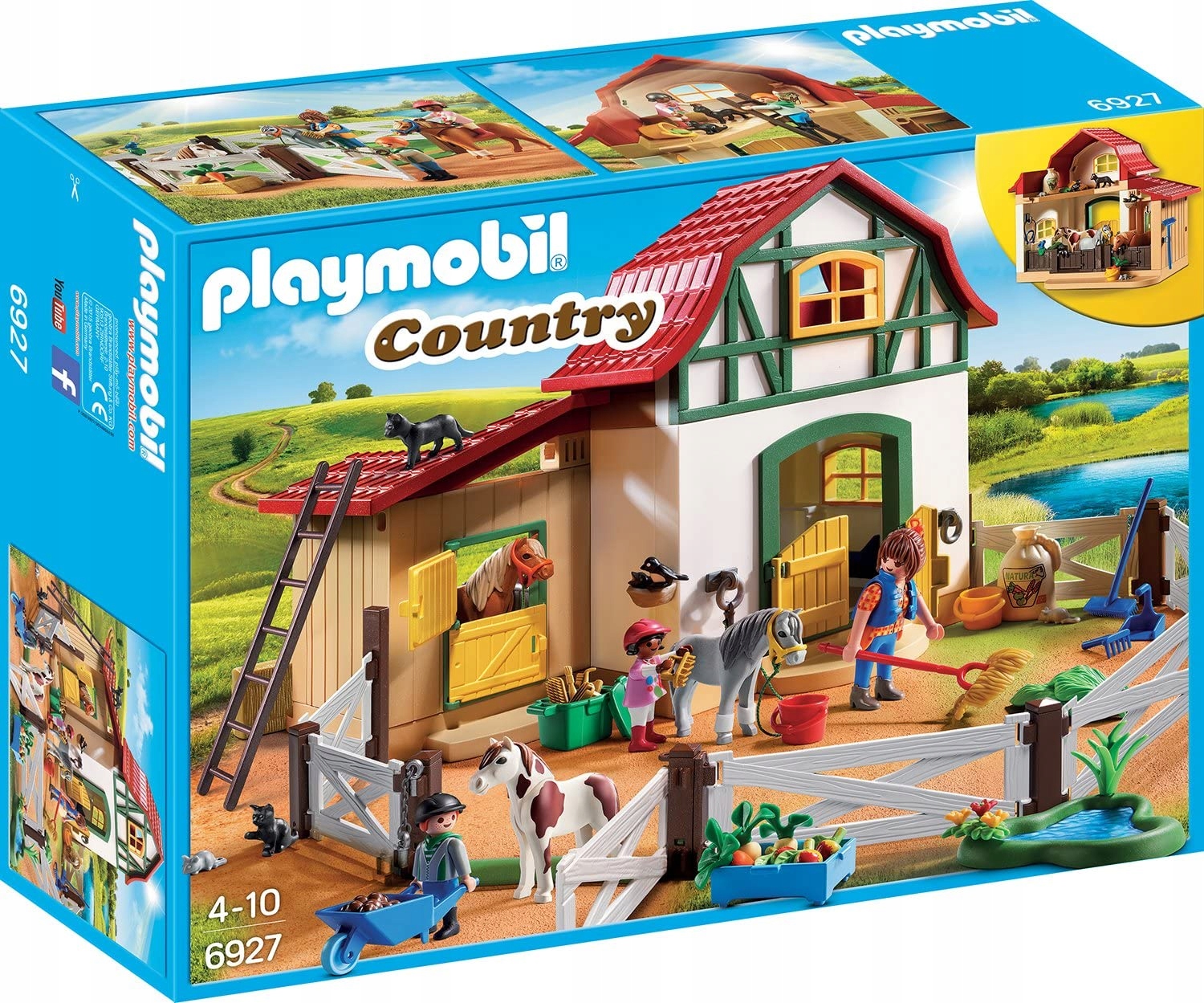 bekymring moderat I modsætning til KLOCKI PLAYMOBIL 6927 STADNINA KUCYKÓW COUNTRY 10458732687 - Allegro.pl