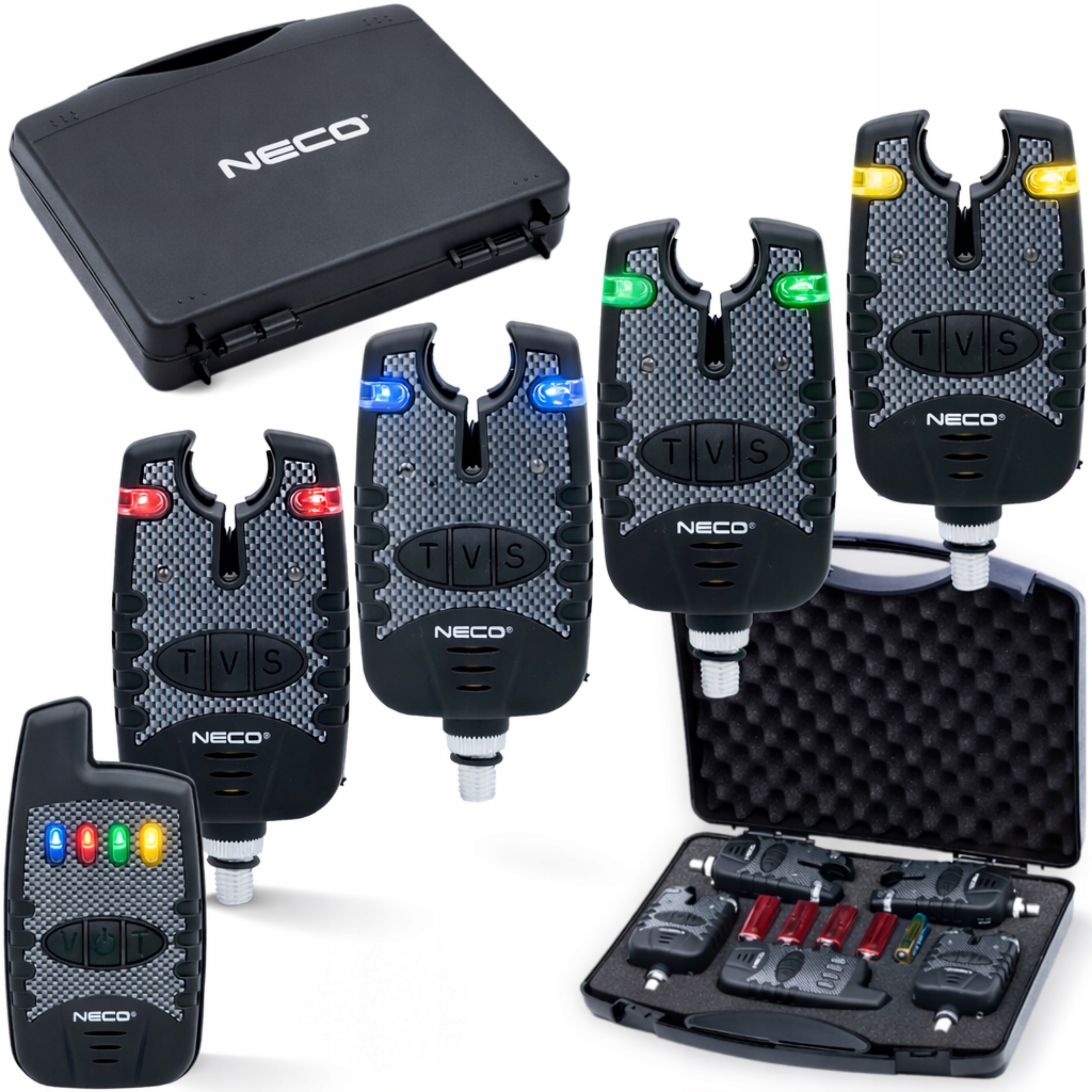 Zestaw Sygnalizatorów Brań z Centralką Neco Night Sensor 4+1 92001