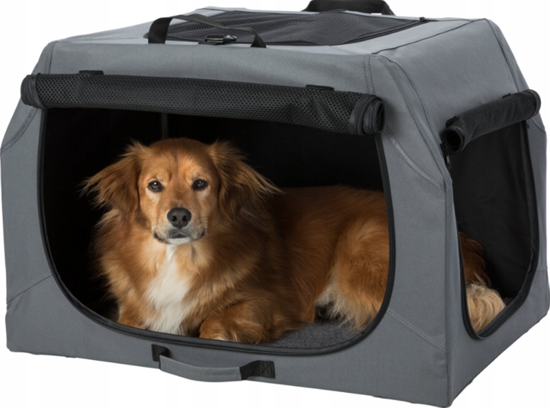 Levně Easy Soft Kennel, psí bouda, šedá, M–L: 95 × 63 × 69 cm