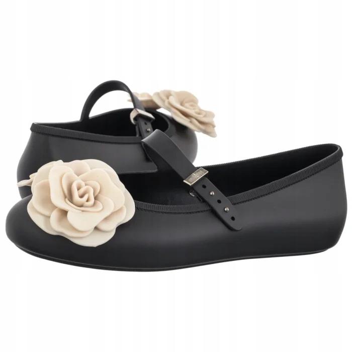Dámské boty baleríny Melissa Soft Ballerina Petals 37820 černé