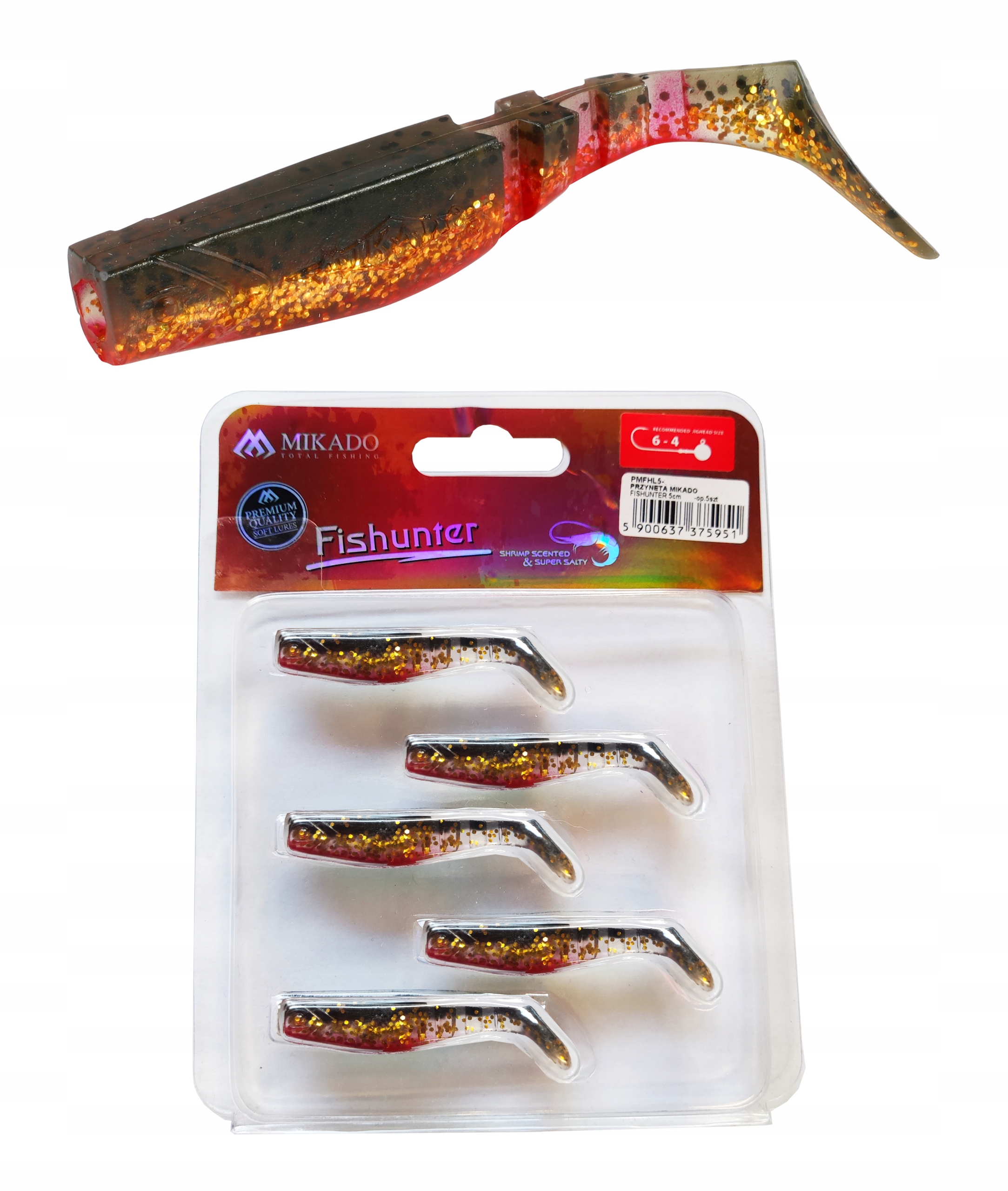

Mikado Przynęta kopyto Fishunter 5cm 130 5 sztuk