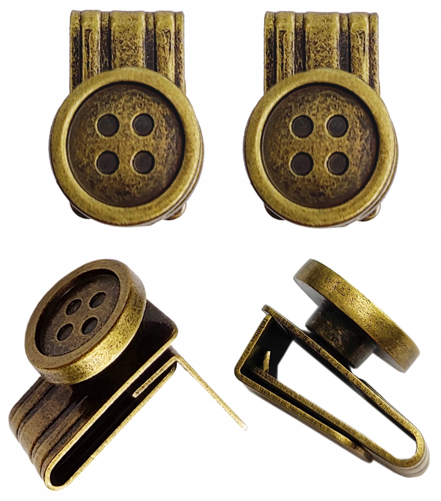 GUZIKI Z KLIPSEM, METALOWE, DO SZELEK, BRACE TAC Materiał dominujący inny