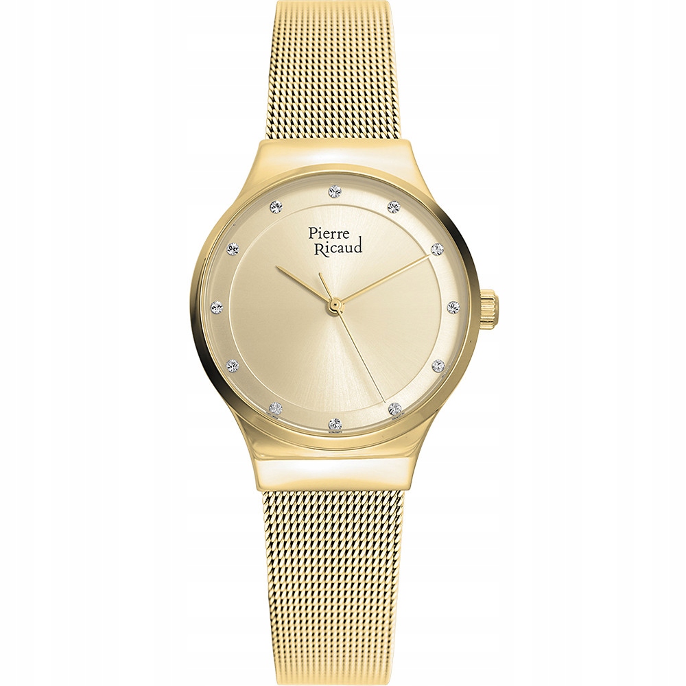 Dámské hodinky Pierre Ricaud P22038.1141Q Zirkony zlaté