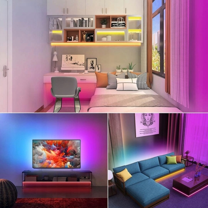 Taśma LED 5M RGB LEDY SMD5050 KOLOROWA + BIAŁY Marka Media-Comp