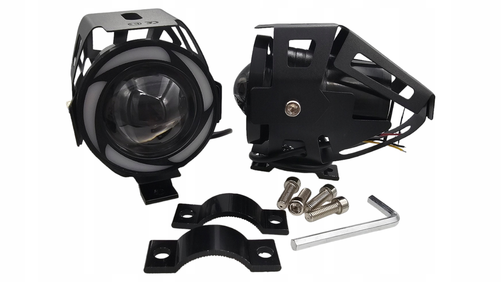 HALOGEN MOTOCYKLOWY LAMPA REFLEKTOR STROBOSKOP Motocyklowe Quad Multikolor Waga produktu z opakowaniem jednostkowym 0.7 kg