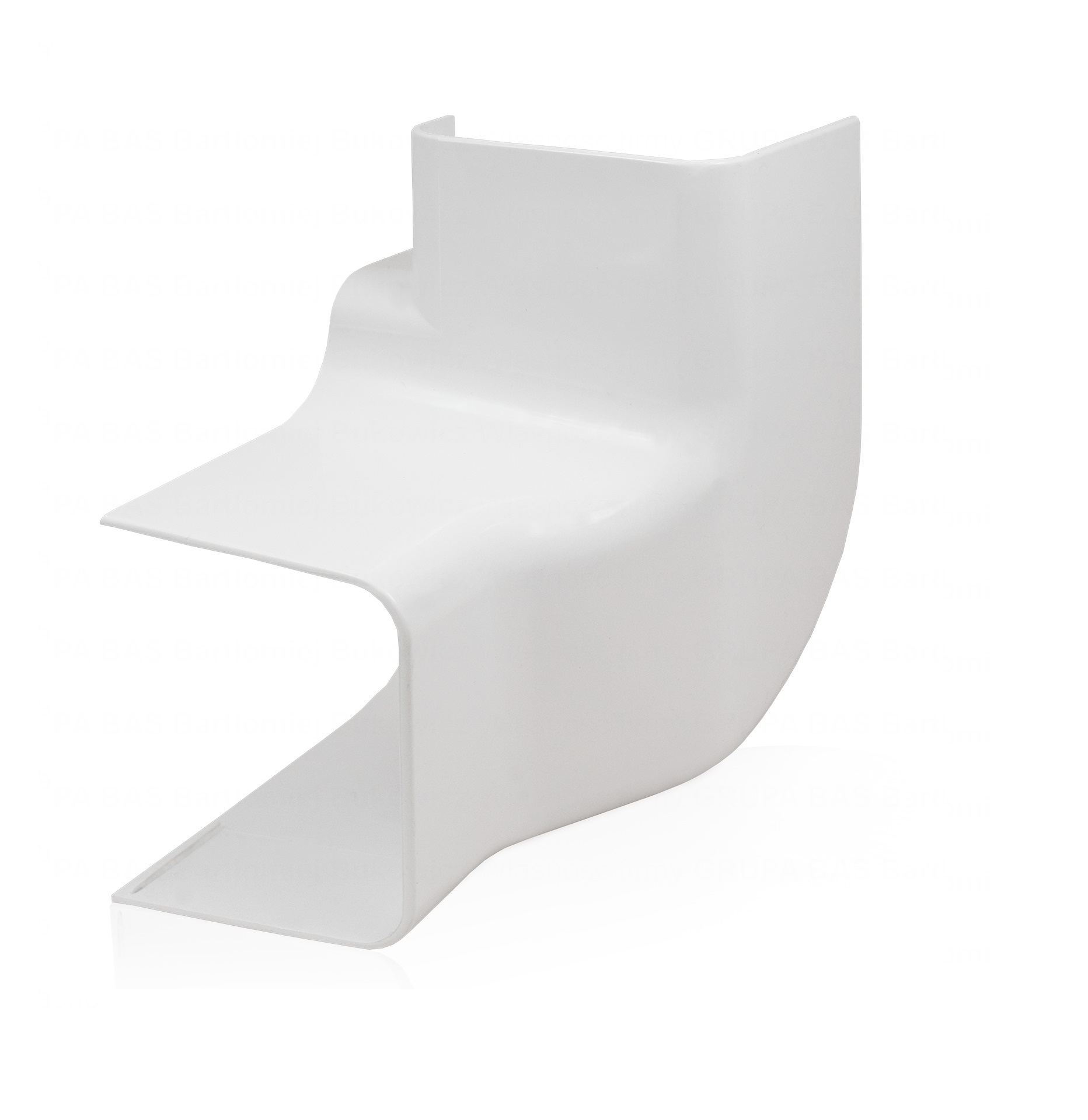 

Kolano lewe przejście pionowe korytka Pvc 60x45 mm