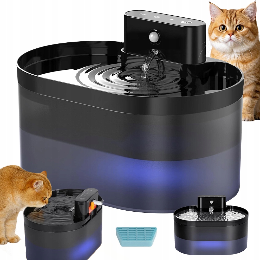 Levně Bezdrátové Krmítko Fontána Pro Kočky Psa S Automatickým Senzorem Pohybu