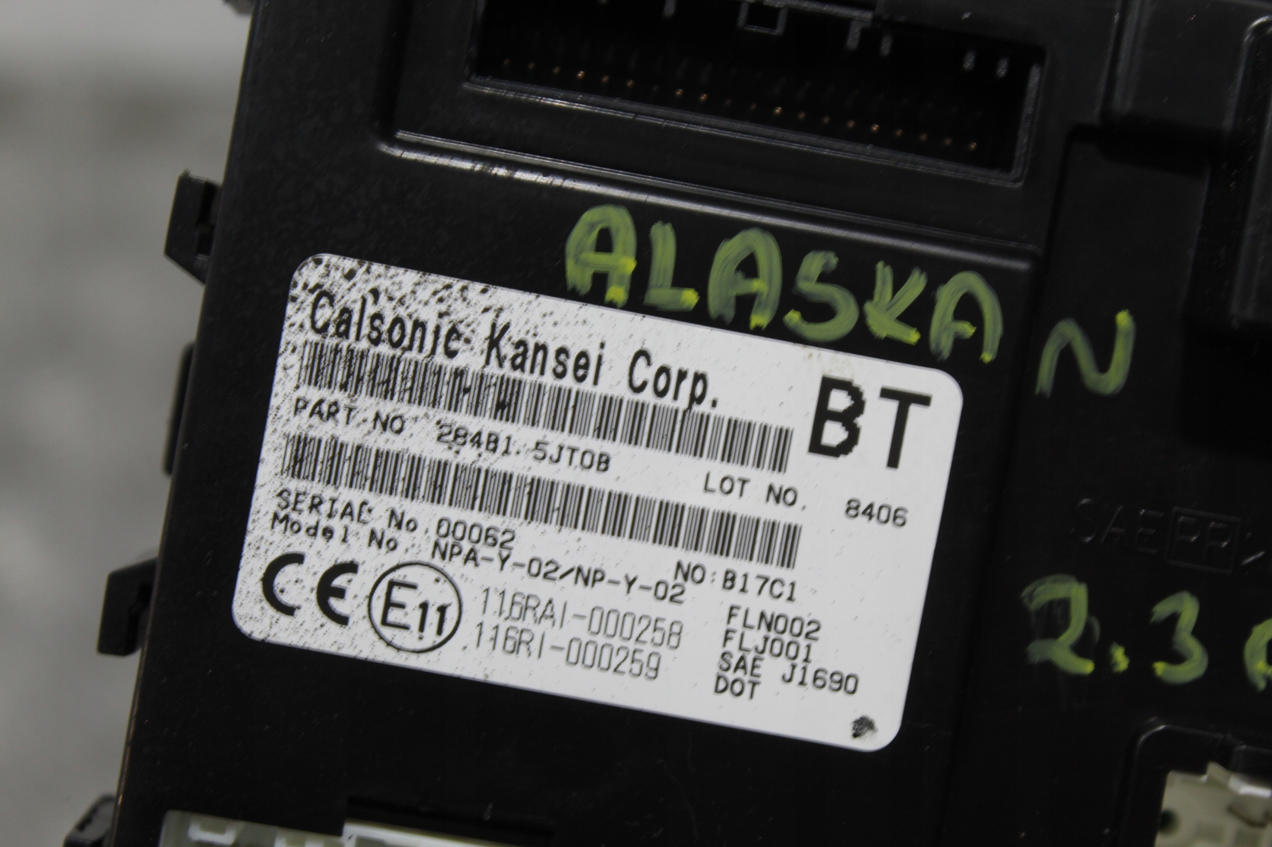 module control unit RENAULT ALASKAN 284B15JT0B