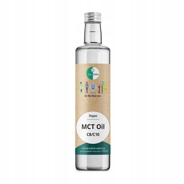 Levně Keto Kokosový Mct olej C8/C10 Go-Keto 500 ml německá skleněná lahvička