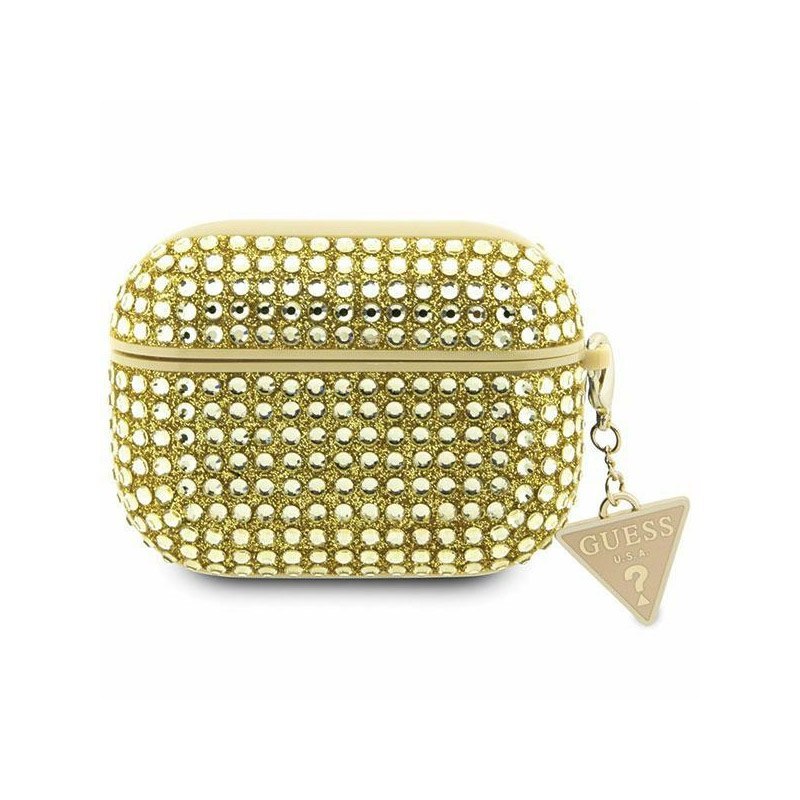Guess Rhinestone Triangle Charm – Pouzdro pro AirPods Pro 2 (zlaté)