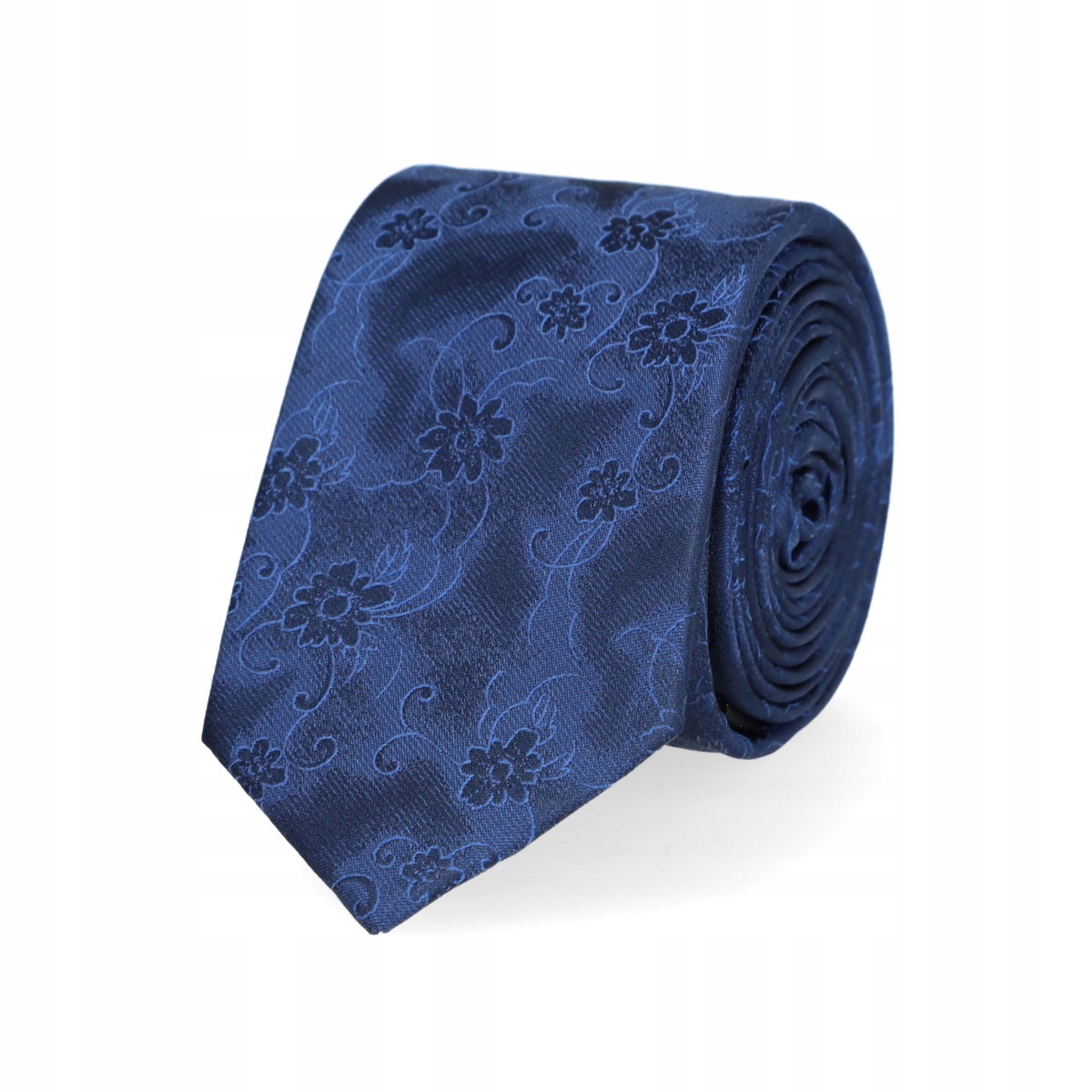 

Krawat Granatowy Wzór w Kwiaty Lancerto M.1169