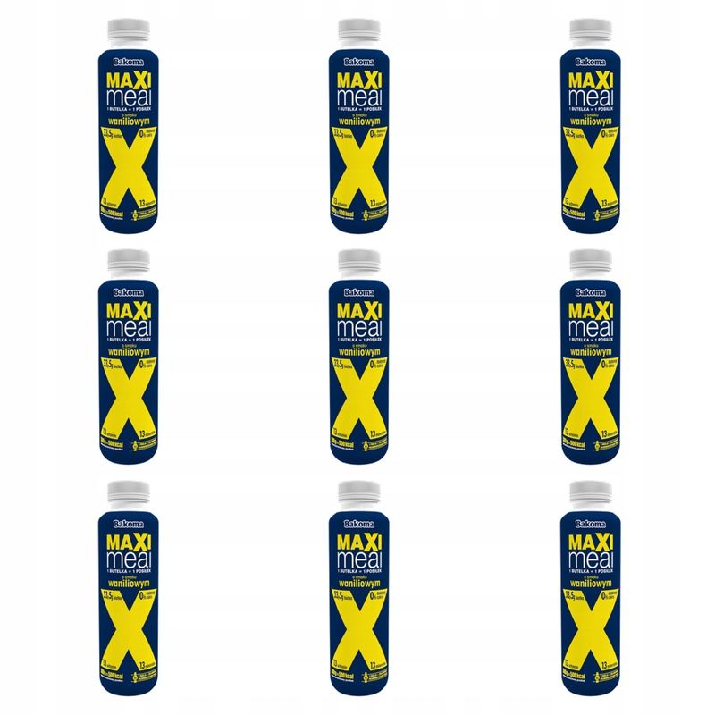 Bakoma Maxi Meal s vanilkovou příchutí 500 g X9