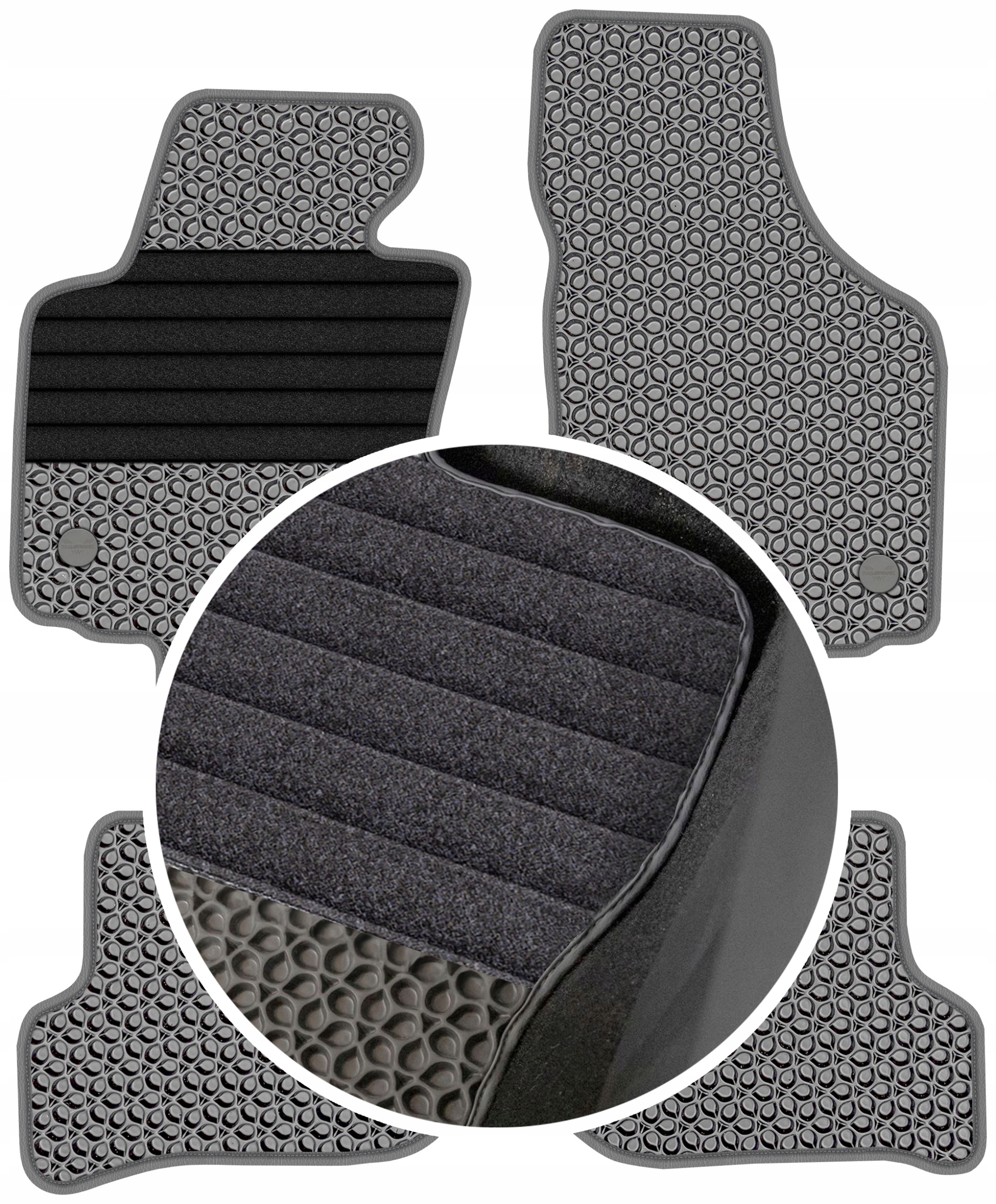 Seat Altea 2008-2015 Gumové autokoberce pro automobily Eva Eternity