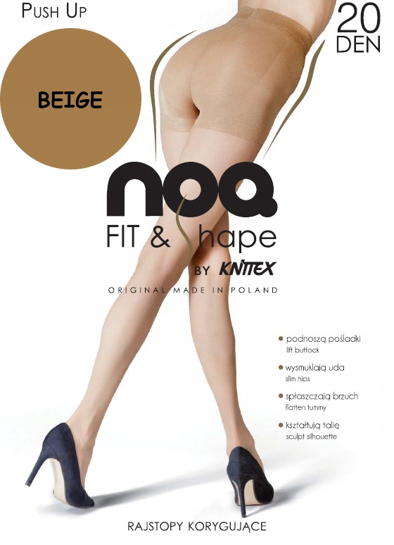 

knittex Push-up 20 den modelujące Beige 6 XXL