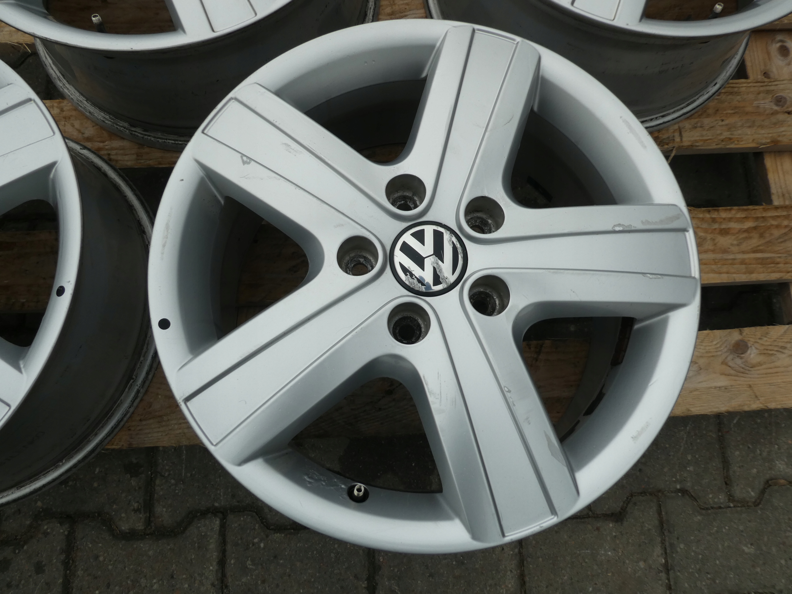 4X discs aluminium disc 7H0601025H VW T5 T6 5X120