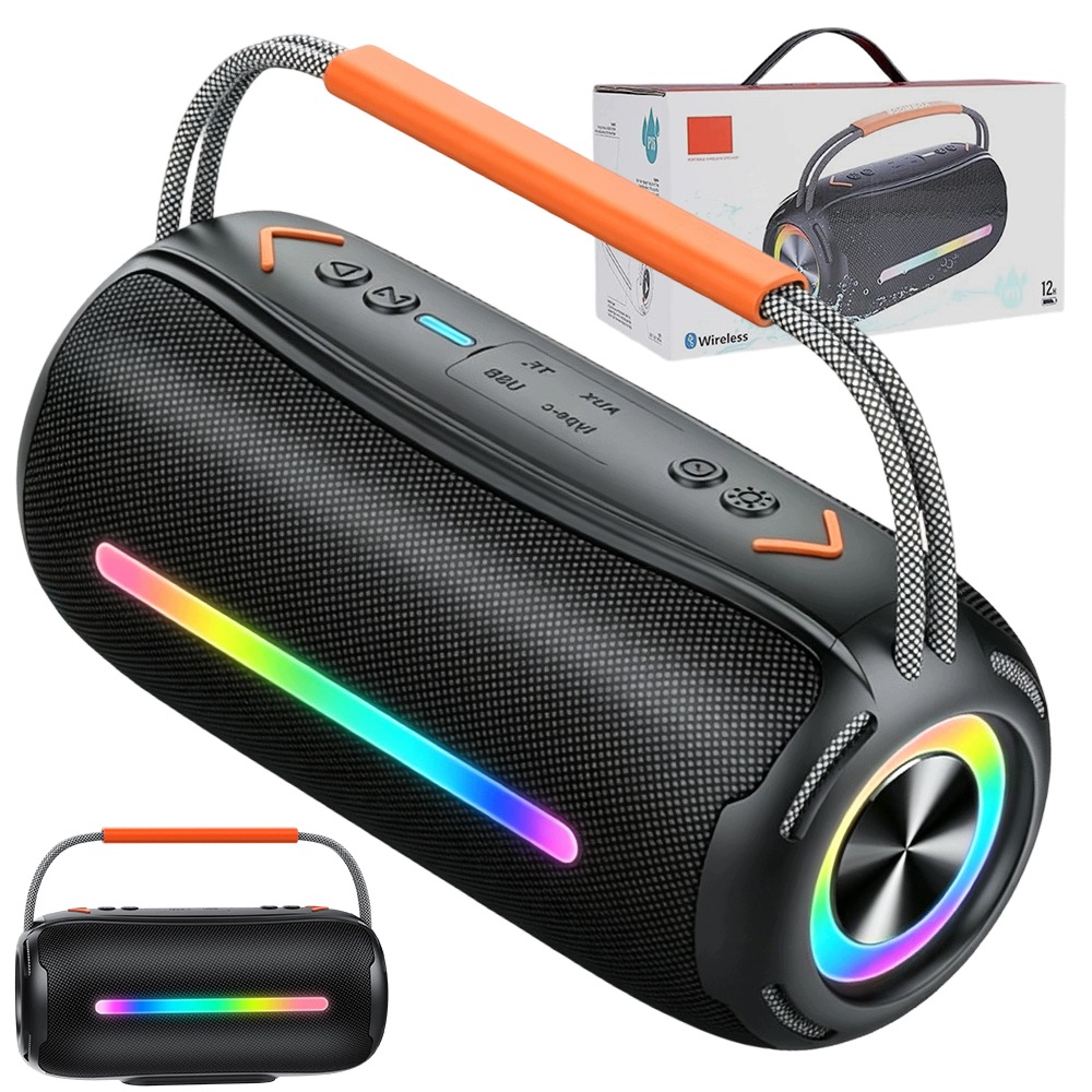 Přenosný Bluetooth reproduktor 5.4 20 W stereo IPX6 2400 mAh, 10 hodin přehrávání