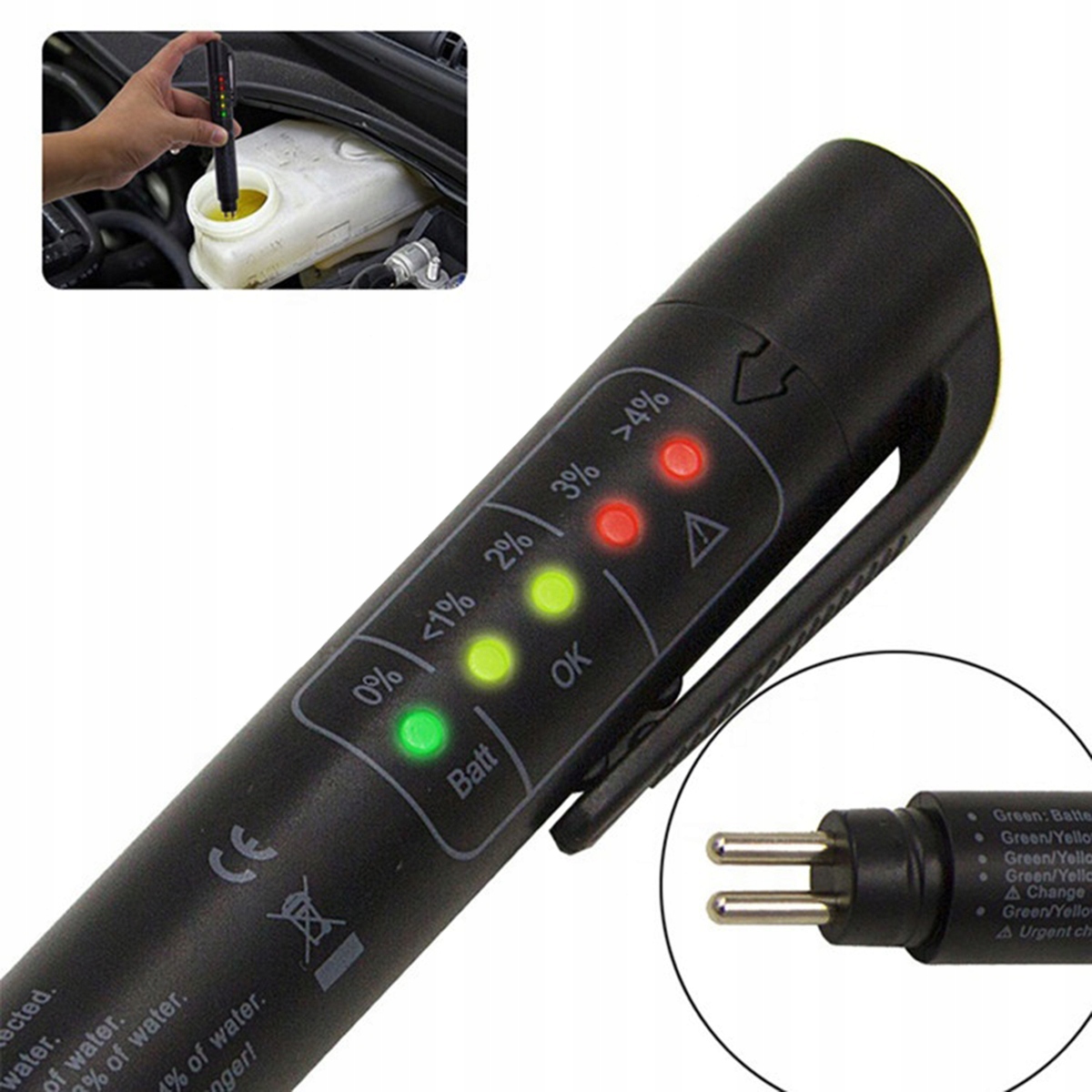 TESTER MIERNIK PŁYNU HAMULCOWEGO DOT 3 4 5 LED Wwa Kod producenta Inny