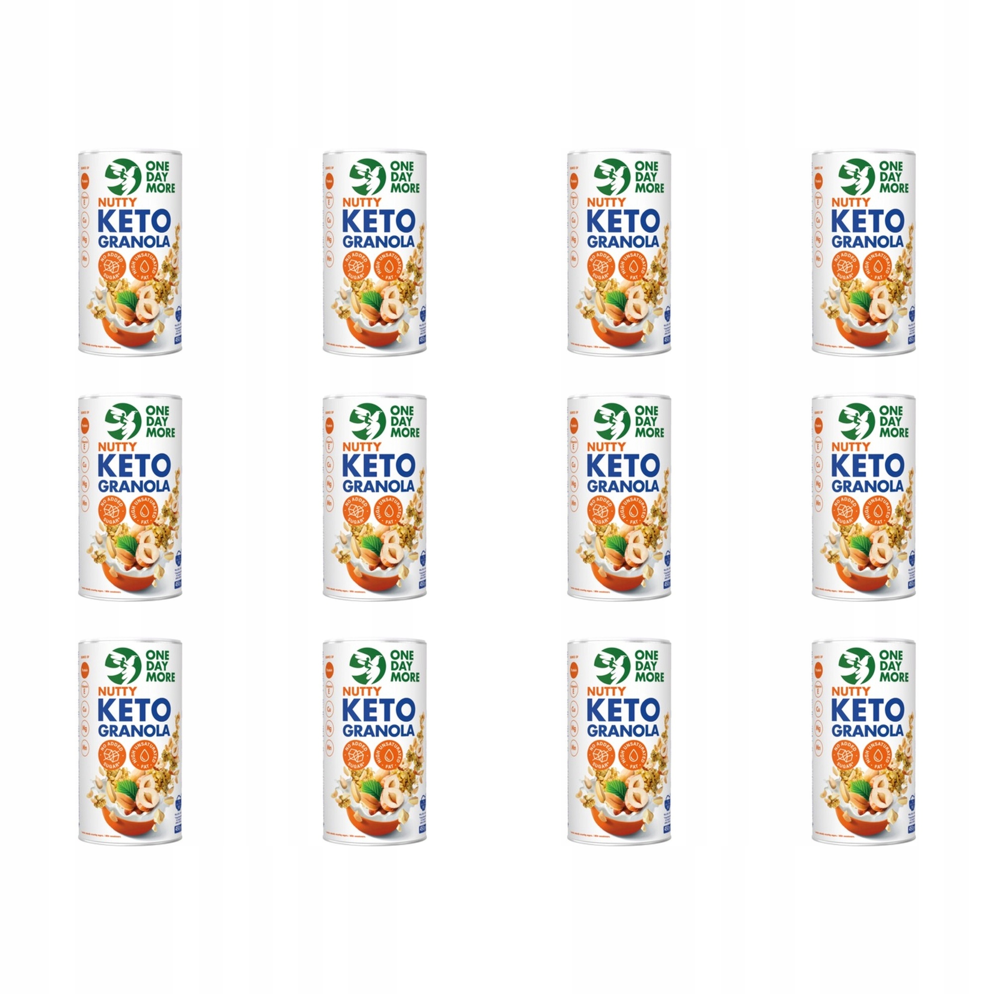 12x 450g OneDayMore Granola Keto orzechowa