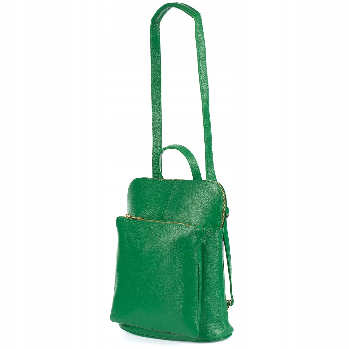 Kožený batoh dámská kabelka 2v1 elegantní A4 italský prostorný klasický