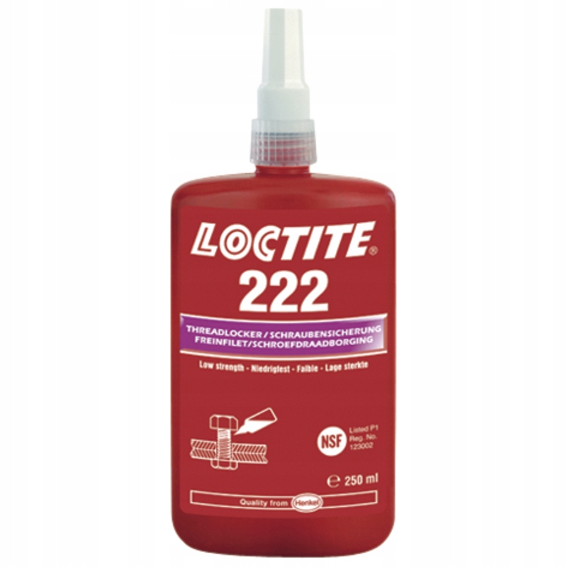 Zabezpieczenie gwintów Loctite 222, 10 ml Loctite