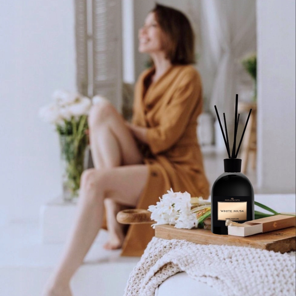 ZAPACH BIAŁE PIŻMO DO DOMU DYFUZOR PATYCZKI ODŚWIEŻACZ 250ml DUŻA POJEMNOŚĆ Kod producenta Möller SPA BIAŁE PIŻMO