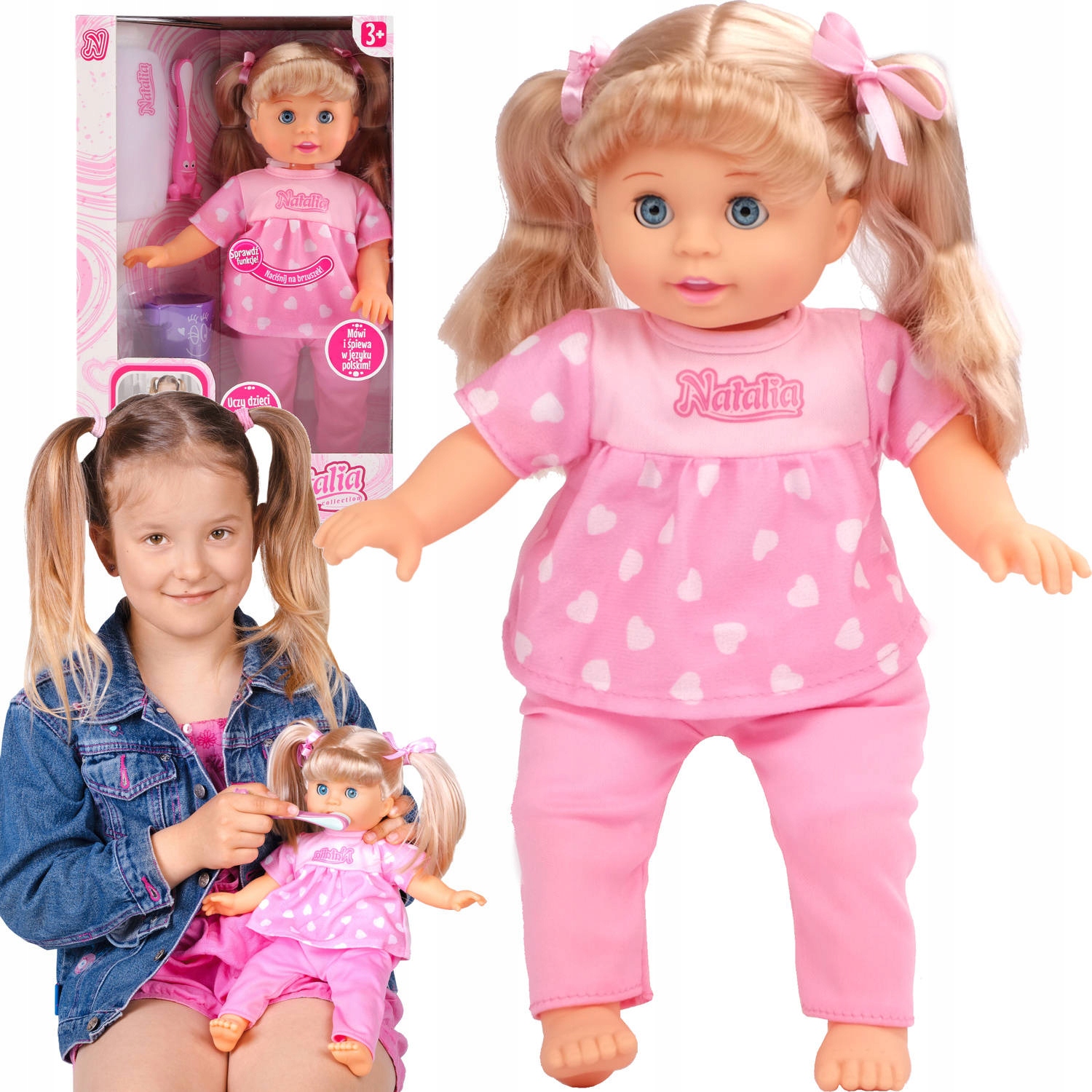 

Lalka Natalia Interaktywna Mały Czyścioszek Mówi