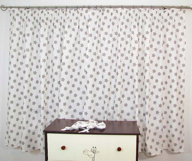 Zasłonki/ Zasłony do pokoju dla dzieci bawełna GRG Sposób zawieszania taśma