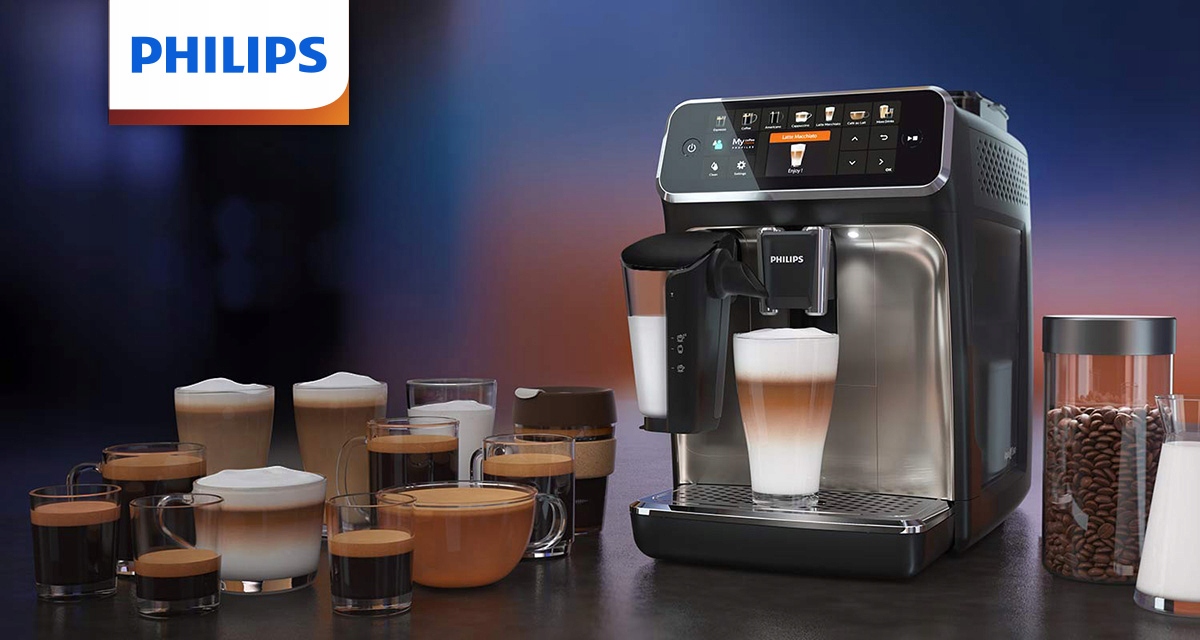 Ekspres do kawy ciśnieniowy Philips EP5447/90 Pojemność zbiornika na wodę 1.8