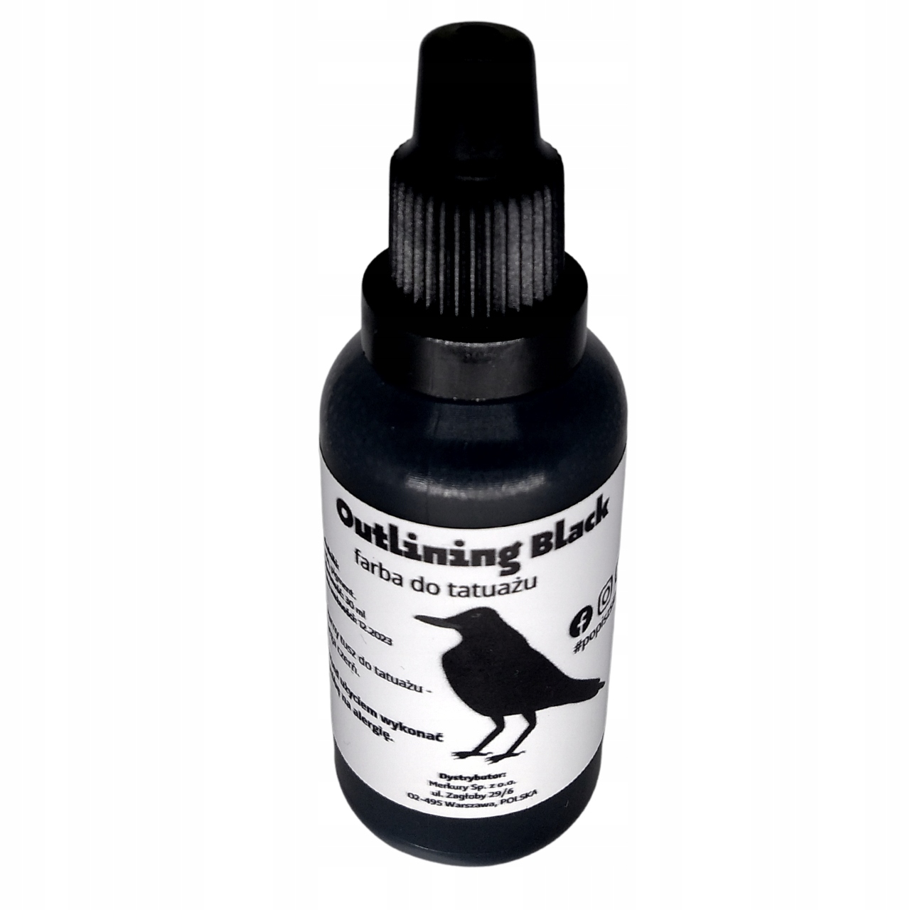 Černý Inkoust Black Ink, 120 ML Černá Barva Pro Výuku Tetování Tetování