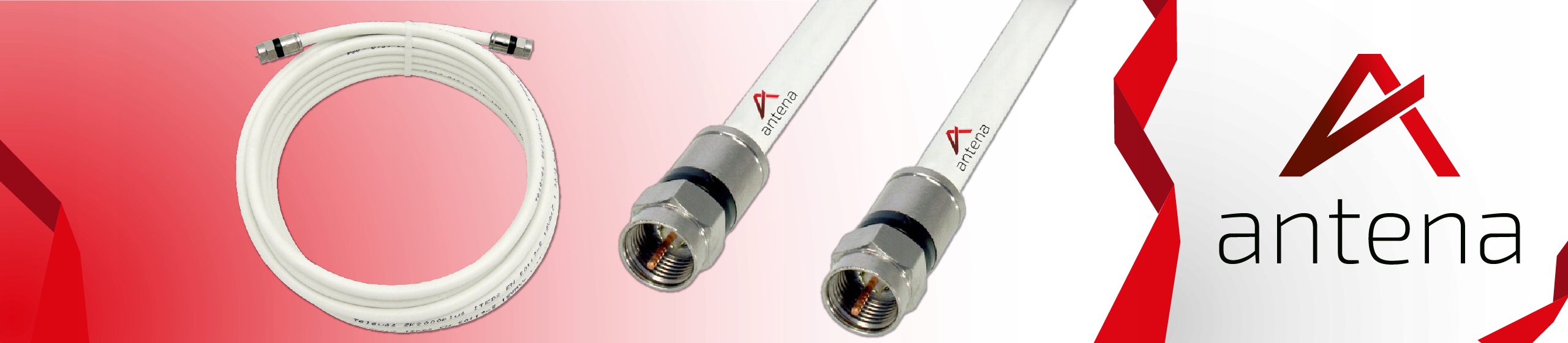 Gotowy Kabel Antenowy Na Metry Wtyk F-Wtyk F 11m Średnica zewnętrzna 6.8 mm