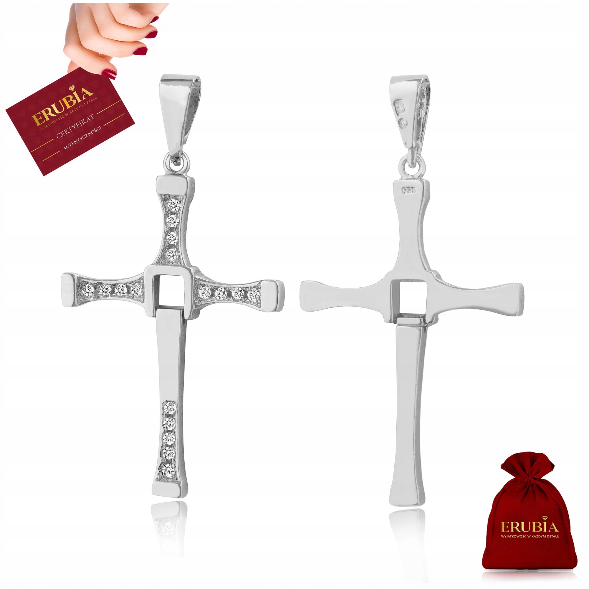 Stříbrný Přívěsek 925 Přívěsek Kříž Rychle A Zběsile Vin Diesel Toretto