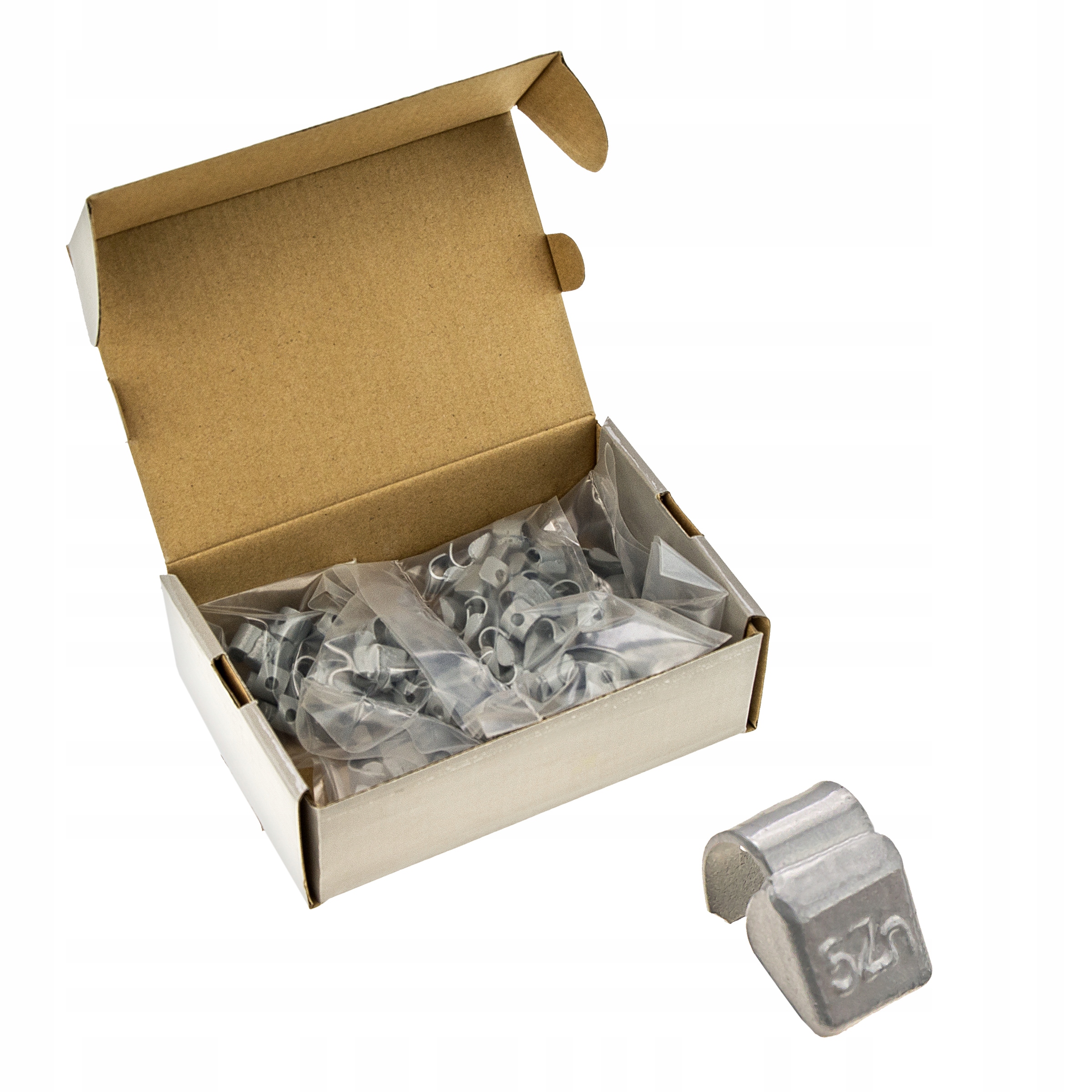 

Ciężarki Nabijane Cynk Zn do Felg Alu 5g 100szt