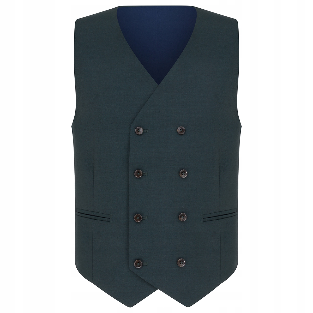 Zelená pánská obleková vesta 100% vlna Pako Lorente vel 52