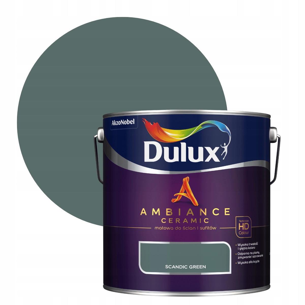 Dulux Ambiance Farba Ceramiczna 2,5L Scandic Green