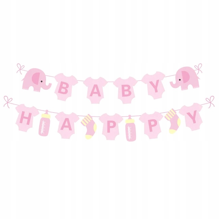 BANER girlanda BABY SHOWER GIRL