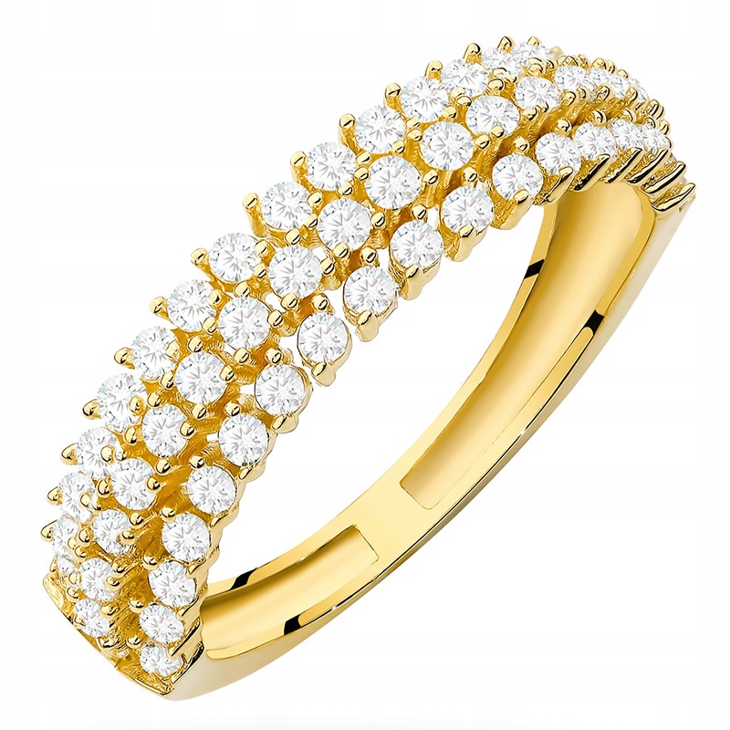 Stříbrný Prstýnek Obráčka 925 se Zirkony vel. 12