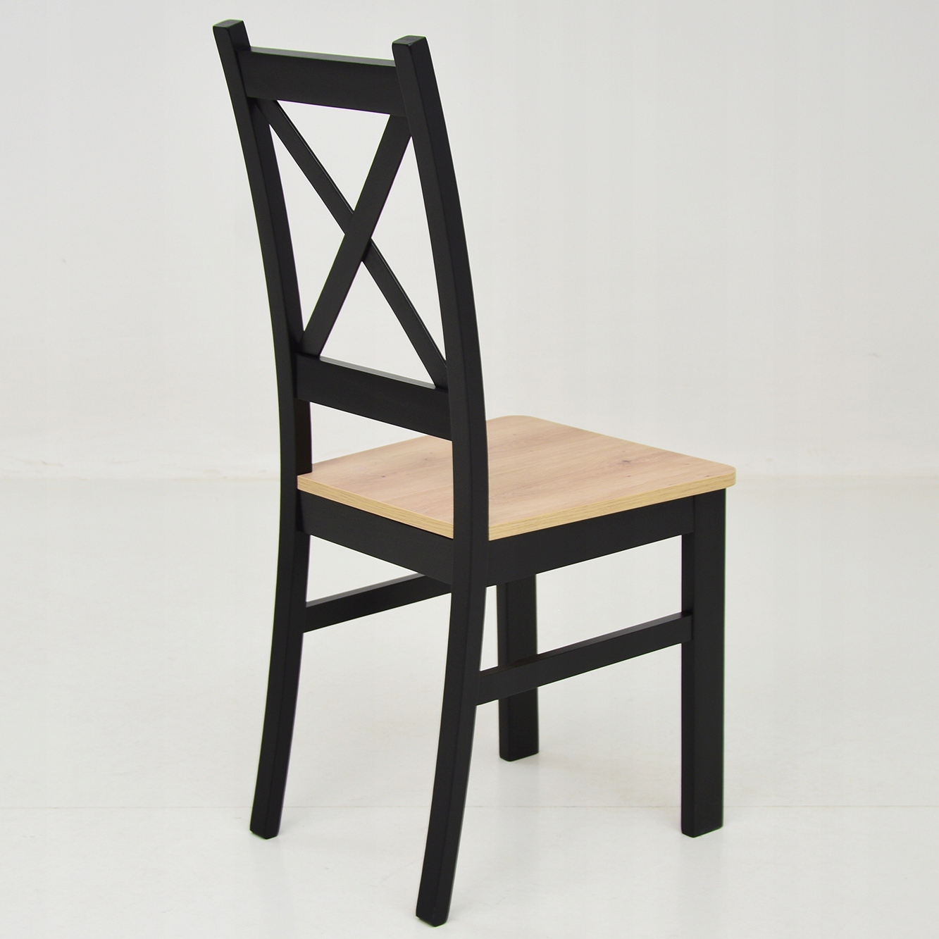 Zestaw stół rozkładany i 4 krzesła krzyżak ARTISAN Wysokość stołu 75 cm