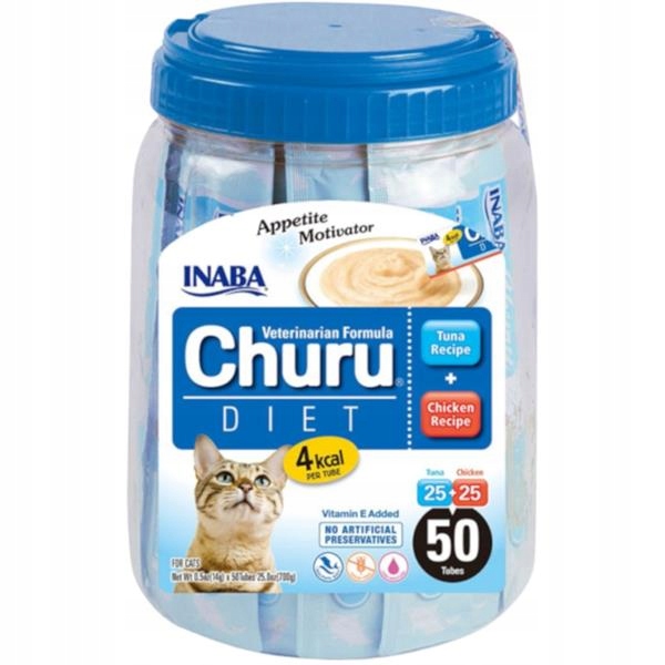 Levně Inaba Churu cat Vet Diet Tuna & Chicken Varieties 50x14g